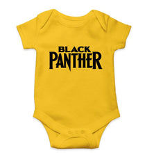 Load image into Gallery viewer, Black Panther Superhero Kids Romper For Baby Boy/Girl-0-5 Months(18 Inches)-Yellow-Ektarfa.online
