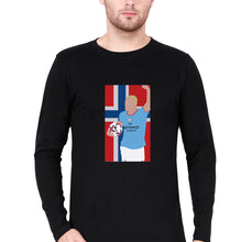 Load image into Gallery viewer, Erling Haaland Full Sleeves T-Shirt for Men-Black-Ektarfa.online
