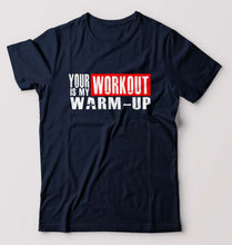 Load image into Gallery viewer, Gym T-Shirt for Men-S(38 Inches)-Navy Blue-Ektarfa.online
