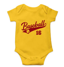 Load image into Gallery viewer, Baseball Kids Romper Kids Romper For Baby Boy/Girl-0-5 Months(18 Inches)-Yellow-Ektarfa.online
