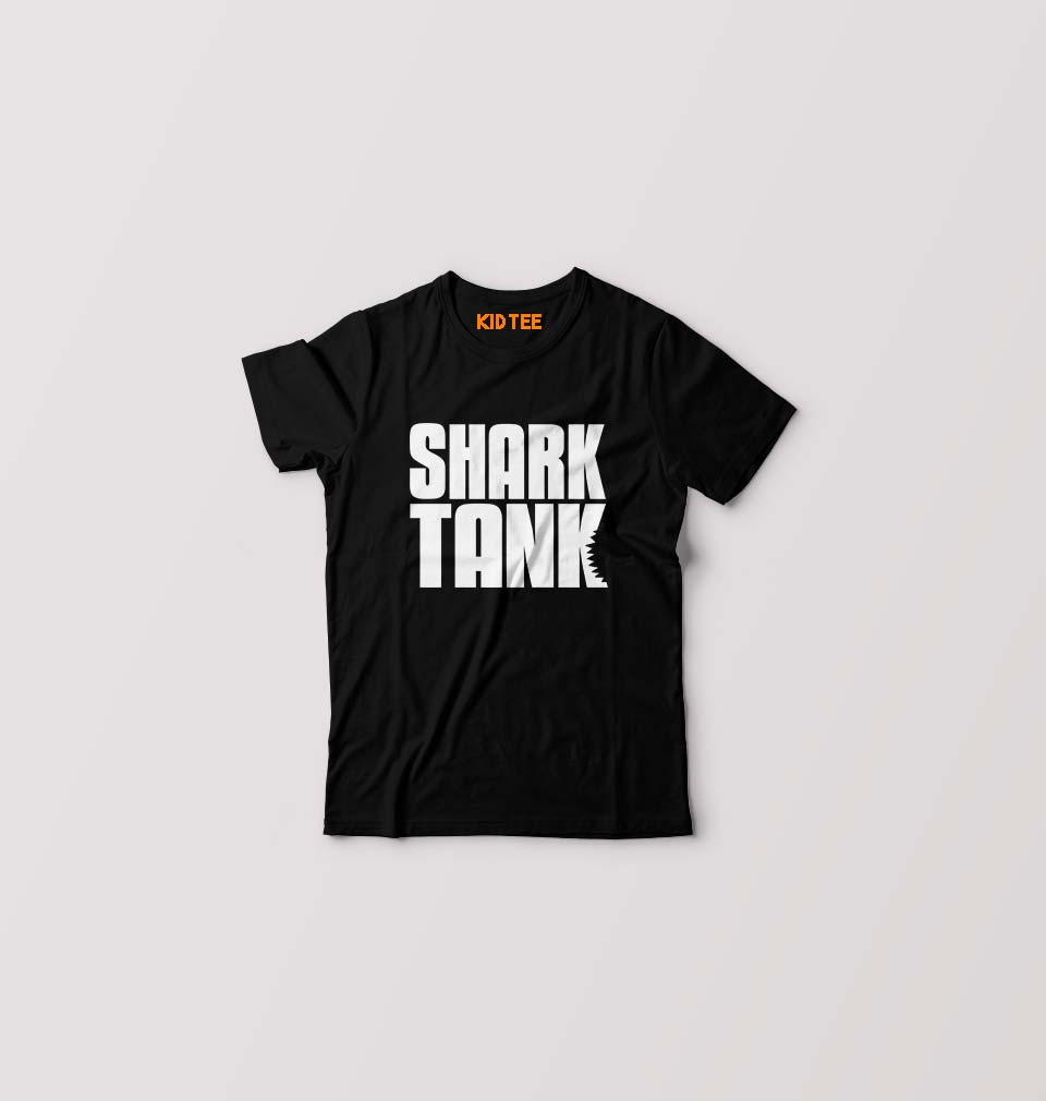 Shark Tank Kids T-Shirt for Boy/Girl-Black-Ektarfa.online