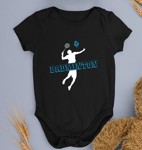 Badminton Kids Romper For Baby Boy/Girl-Black-Ektarfa.online