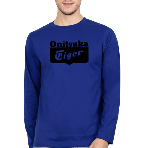 Onitsuka Tiger Full Sleeves T-Shirt for Men-Royal Blue-Ektarfa.online