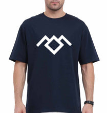 Load image into Gallery viewer, Owl Cave Twin Peaks Oversized T-Shirt for Men-Navy Blue-Ektarfa.online
