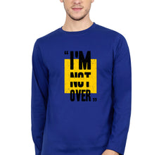 Load image into Gallery viewer, I&#39;M Not Over Full Sleeves T-Shirt for Men-S(38 Inches)-Royal Blue-Ektarfa.online
