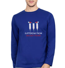 Load image into Gallery viewer, CRICKET Fever Full Sleeves T-Shirt for Men-Royal Blue-Ektarfa.online
