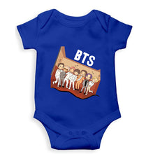 Load image into Gallery viewer, BTS Kpop Kids Romper For Baby Boy/Girl-0-5 Months(18 Inches)-Royal Blue-Ektarfa.online
