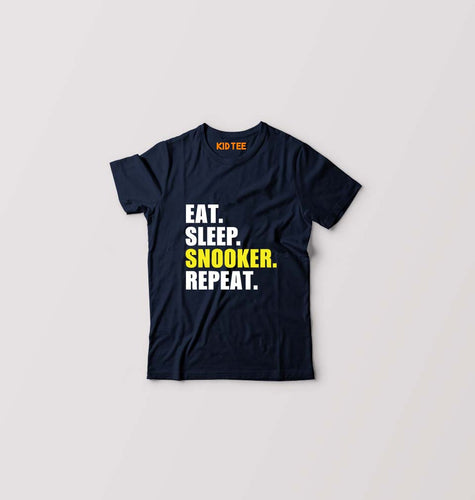 Snooker Kids T-Shirt for Boy/Girl-Navy Blue-Ektarfa.online
