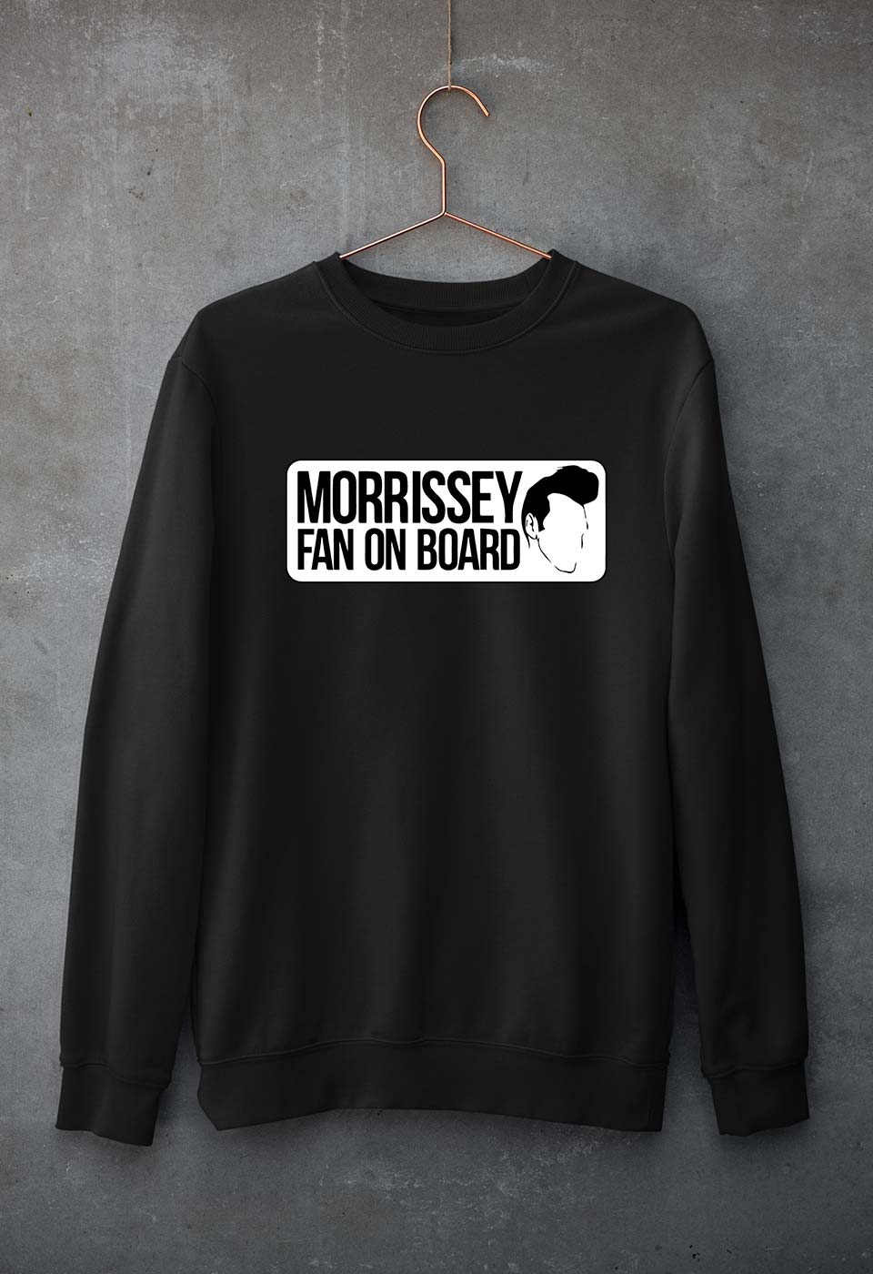 Morrissey Unisex Sweatshirt for Men/Women-Black-Ektarfa.online