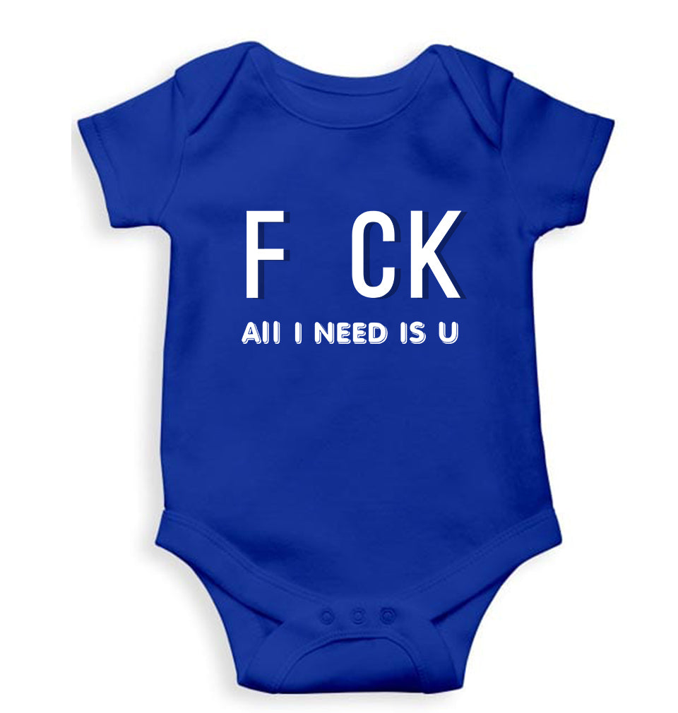 Naughty Offensive Kids Romper For Baby Boy/Girl-Royal Blue-Ektarfa.online