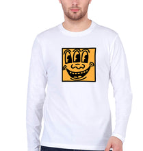 Load image into Gallery viewer, Keith Haring Funny Full Sleeves T-Shirt for Men-White-Ektarfa.online
