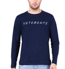 Load image into Gallery viewer, Vetements Full Sleeves T-Shirt for Men-Navy Blue-Ektarfa.online
