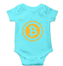 Load image into Gallery viewer, Cryptocurrency Bitcoin Kids Romper For Baby Boy/Girl-Sky Blue-Ektarfa.online
