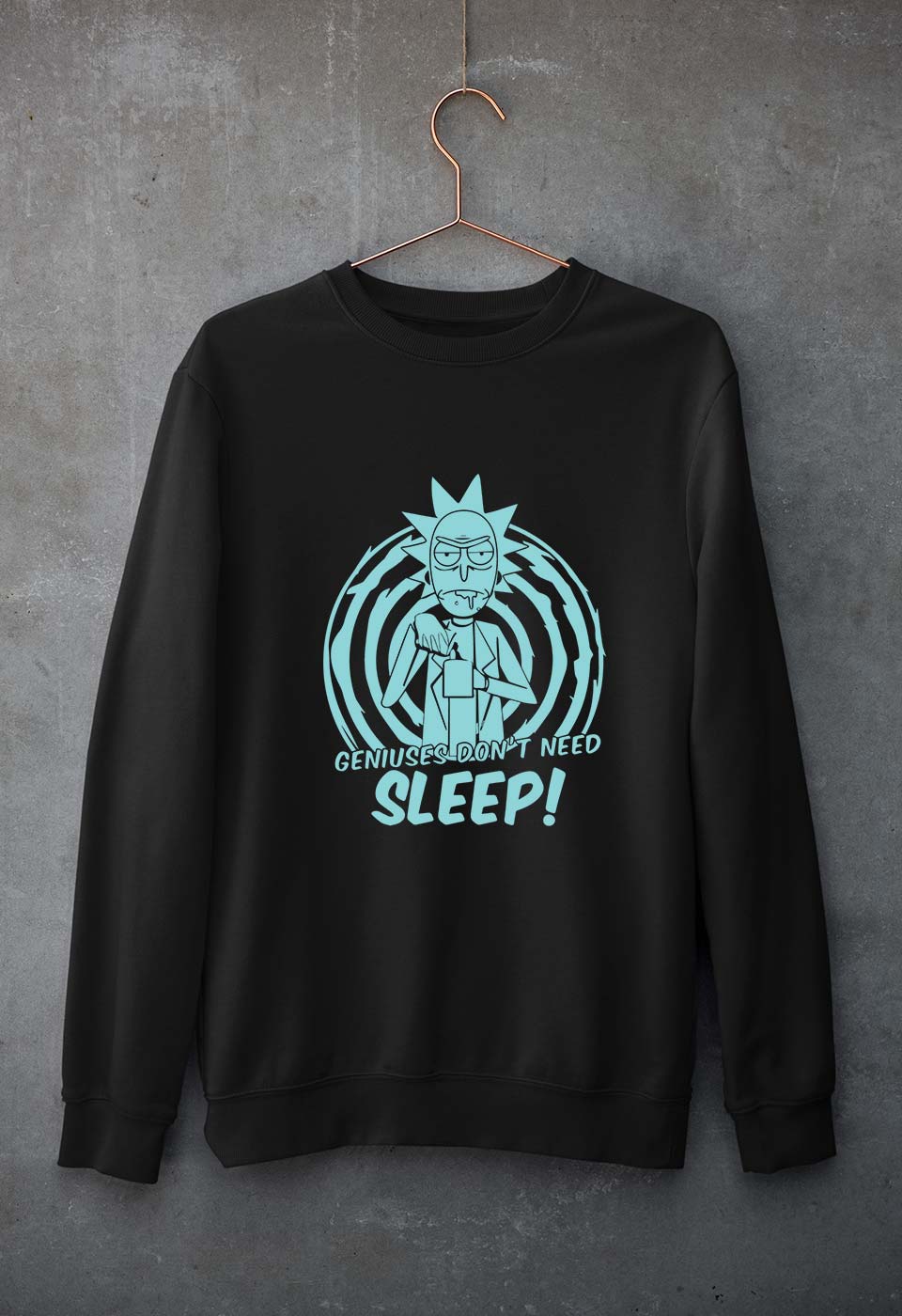 Rick and Morty Unisex Sweatshirt for Men/Women-Black-Ektarfa.online