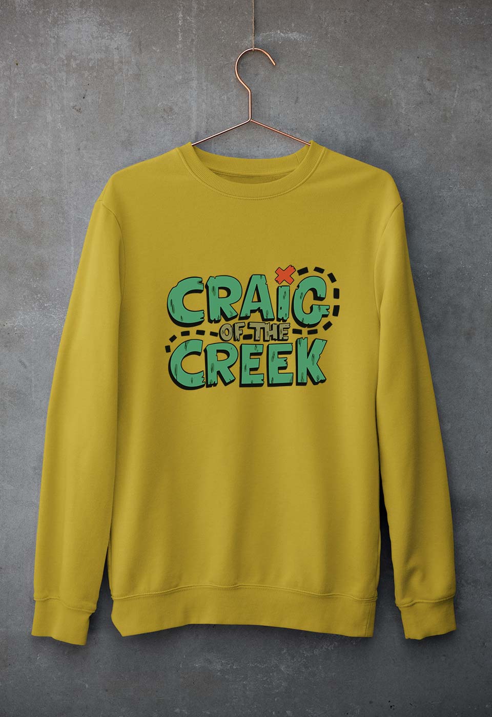 Craig of the Creek Unisex Sweatshirt for Men/Women-Mustard Yellow-Ektarfa.online