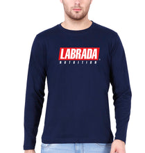 Load image into Gallery viewer, Labrada Full Sleeves T-Shirt for Men-Navy Blue-Ektarfa.online
