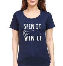 Load image into Gallery viewer, Table Tennie (TT) T-Shirt for Women-Navy Blue-Ektarfa.online
