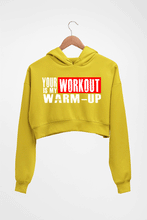 Load image into Gallery viewer, Gym Crop HOODIE FOR WOMEN-Mustard Yellow-Ektarfa.online
