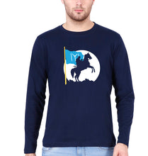 Load image into Gallery viewer, Ertugrul Full Sleeves T-Shirt for Men-Navy Blue-Ektarfa.online
