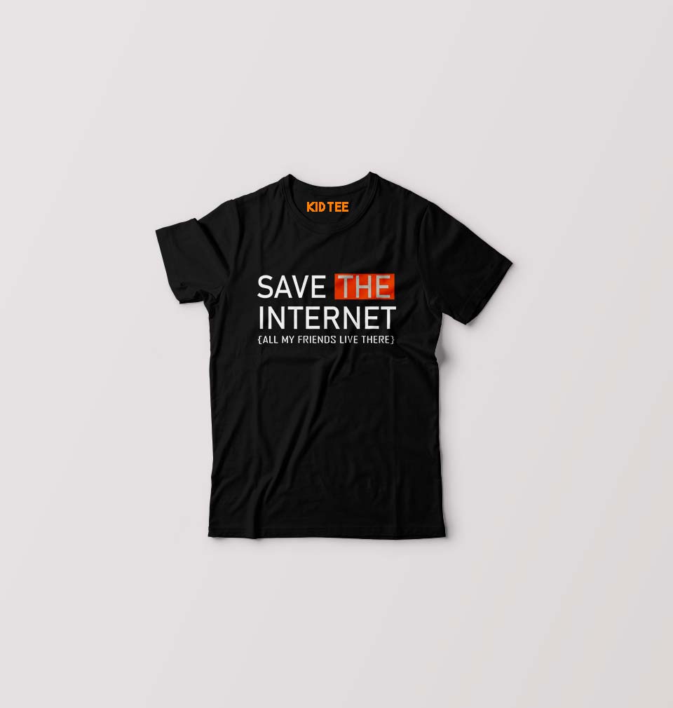 Internet Funny T-Shirt for Boy/Girl-Black-Ektarfa.online