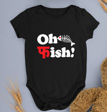 Load image into Gallery viewer, Fish Funny Kids Romper For Baby Boy/Girl-0-5 Months(18 Inches)-Black-Ektarfa.online
