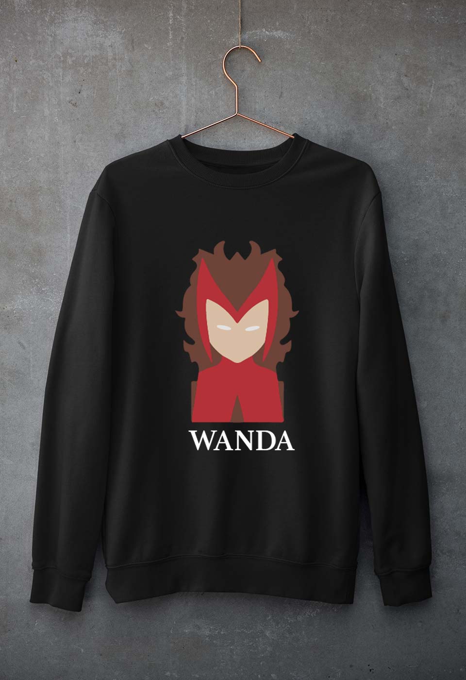 Wanda Unisex Sweatshirt for Men/Women-Black-Ektarfa.online