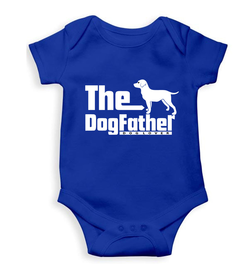 Dog Father Kids Romper For Baby Boy/Girl-0-5 Months(18 Inches)-Royal Blue-Ektarfa.online