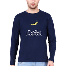 Load image into Gallery viewer, The Velvet Underground Full Sleeves T-Shirt for Men-Navy Blue-Ektarfa.online
