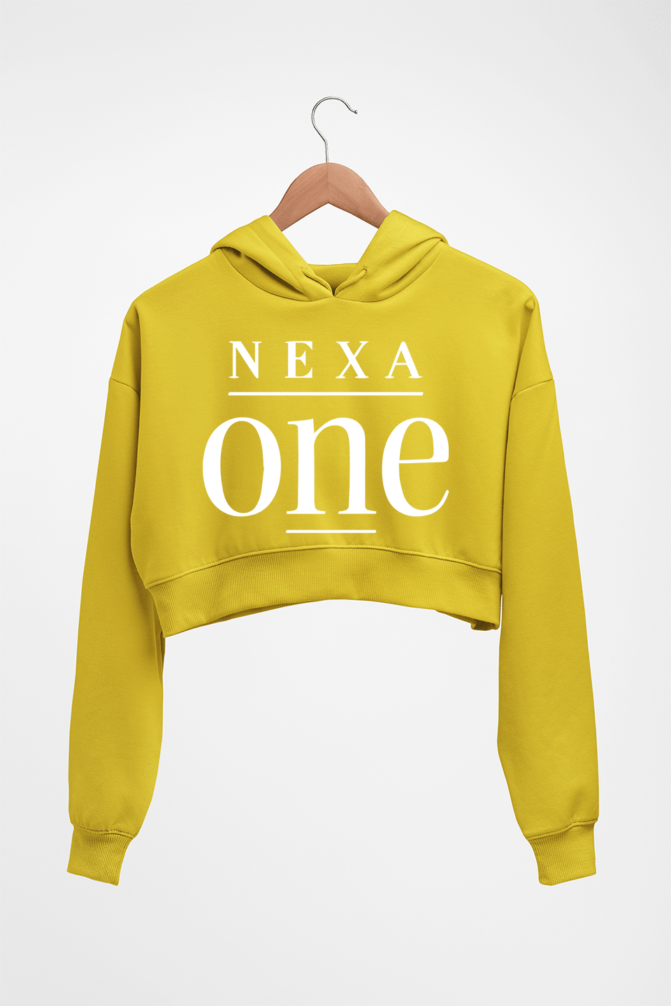 Nexa-one Limited Crop HOODIE FOR WOMEN-Mustard Yellow-Ektarfa.online