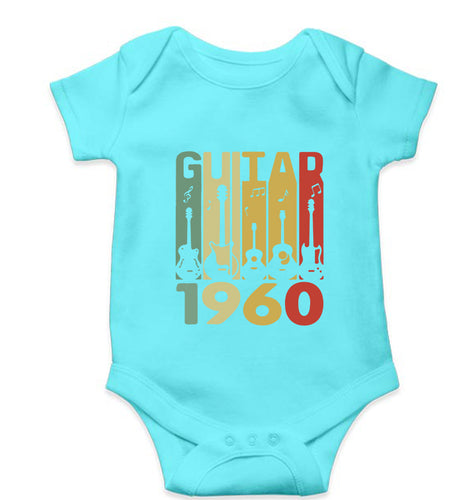 Guitar Kids Romper Kids Romper For Baby Boy/Girl-0-5 Months(18 Inches)-Sky Blue-Ektarfa.online