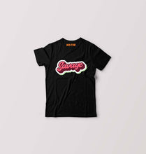 Load image into Gallery viewer, Savage Kids T-Shirt for Boy/Girl-0-1 Year(20 Inches)-Black-Ektarfa.online
