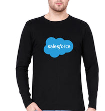 Load image into Gallery viewer, Salesforce Full Sleeves T-Shirt for Men-S(38 Inches)-Black-Ektarfa.online
