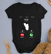 Load image into Gallery viewer, Goa Calling Kids Romper For Baby Boy/Girl-0-5 Months(18 Inches)-Black-Ektarfa.online
