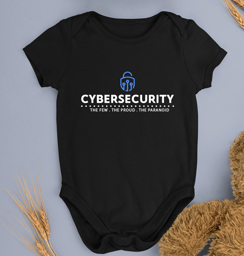 Cyber Security Kids Romper For Baby Boy/Girl-Black-Ektarfa.online