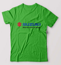 Load image into Gallery viewer, Suzuki T-Shirt for Men-S(38 Inches)-flag green-Ektarfa.online
