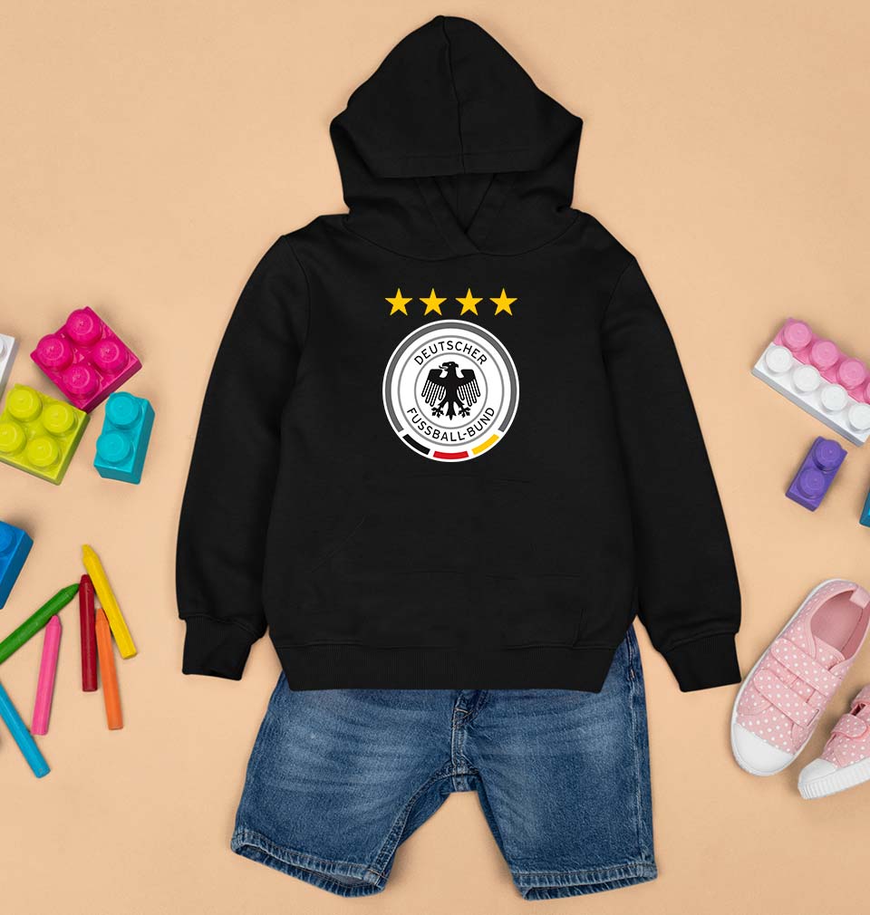Germany Football Kids Hoodie for Boy/Girl-Black-Ektarfa.online
