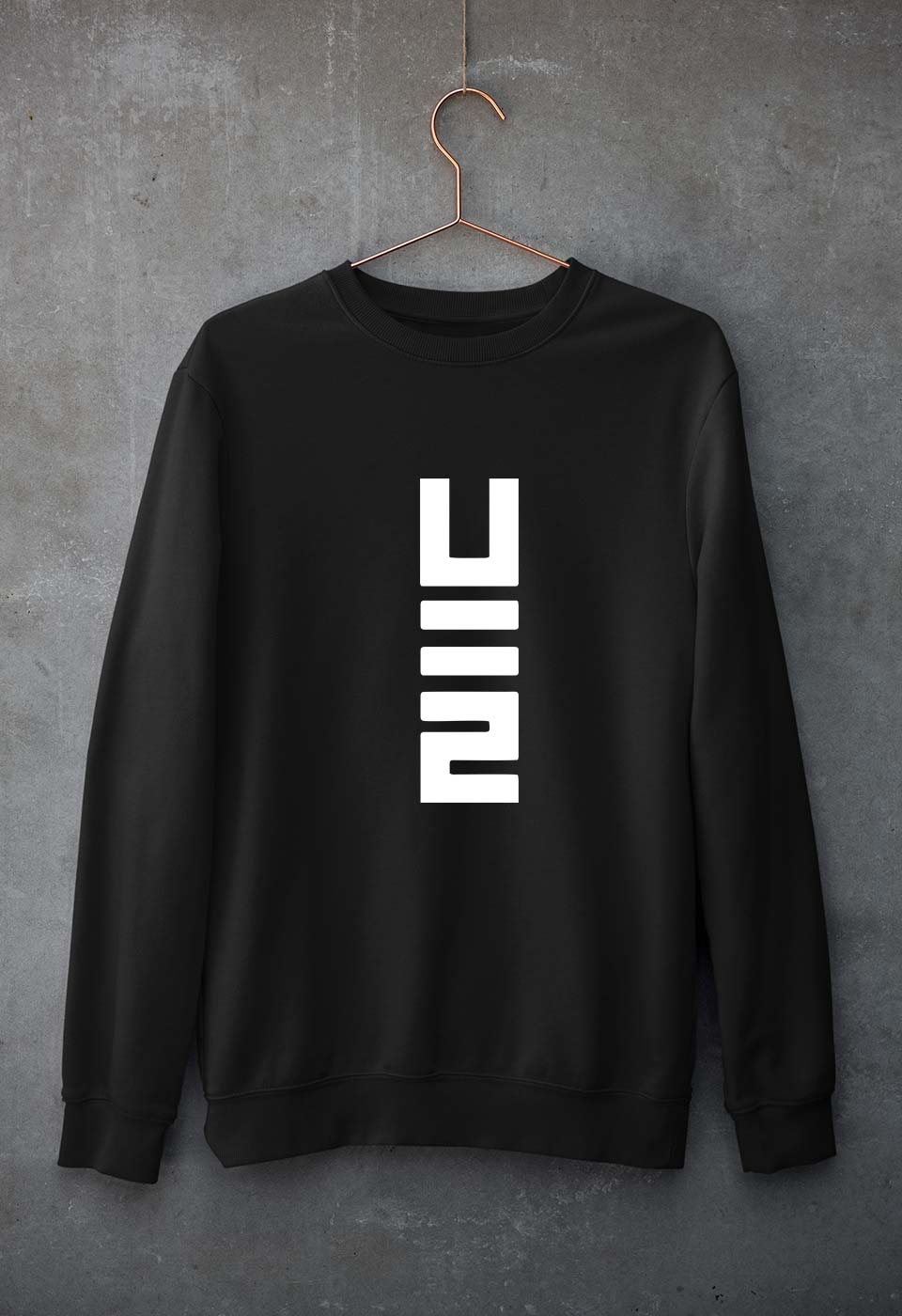U2 Unisex Sweatshirt for Men/Women-Black-Ektarfa.online