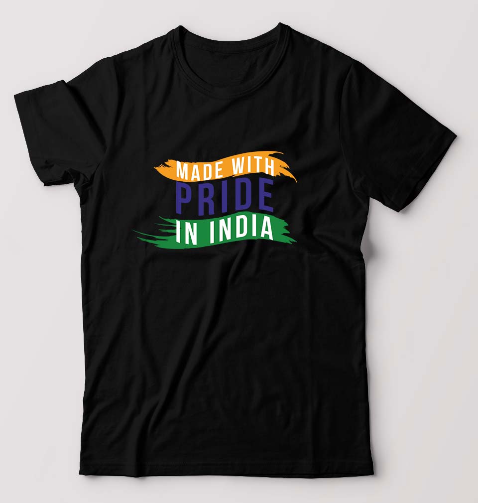 Made in India T-Shirt for Men-Black-Ektarfa.online