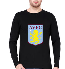 Load image into Gallery viewer, Aston Villa Full Sleeves T-Shirt for Men-Black-Ektarfa.online

