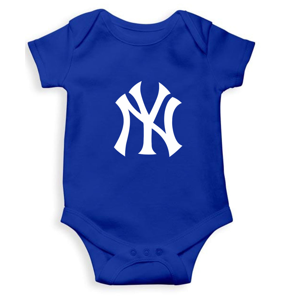 New York Yankees Kids Romper For Baby Boy/Girl-0-5 Months(18 Inches)-Royal Blue-Ektarfa.online