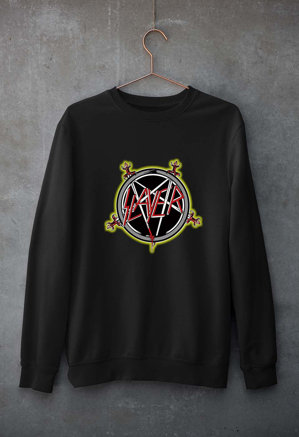 Slayer Unisex Sweatshirt for Men/Women-Black-Ektarfa.online