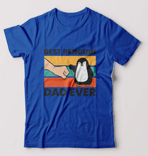 Load image into Gallery viewer, Penguin Dad T-Shirt for Men-Royal Blue-Ektarfa.online
