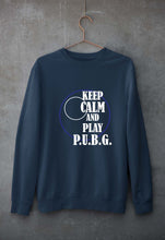 Load image into Gallery viewer, PUBG Keep Calm And Play Pubg Unisex Sweatshirt for Men/Women-Navy Blue-Ektarfa.online

