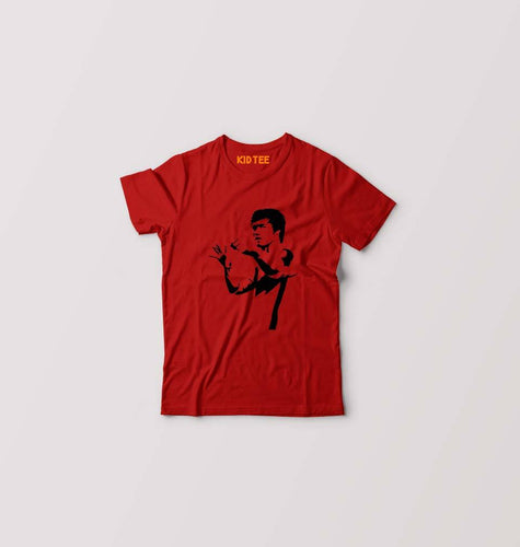 Bruce Lee Kids T-Shirt for Boy/Girl-Red-Ektarfa.online