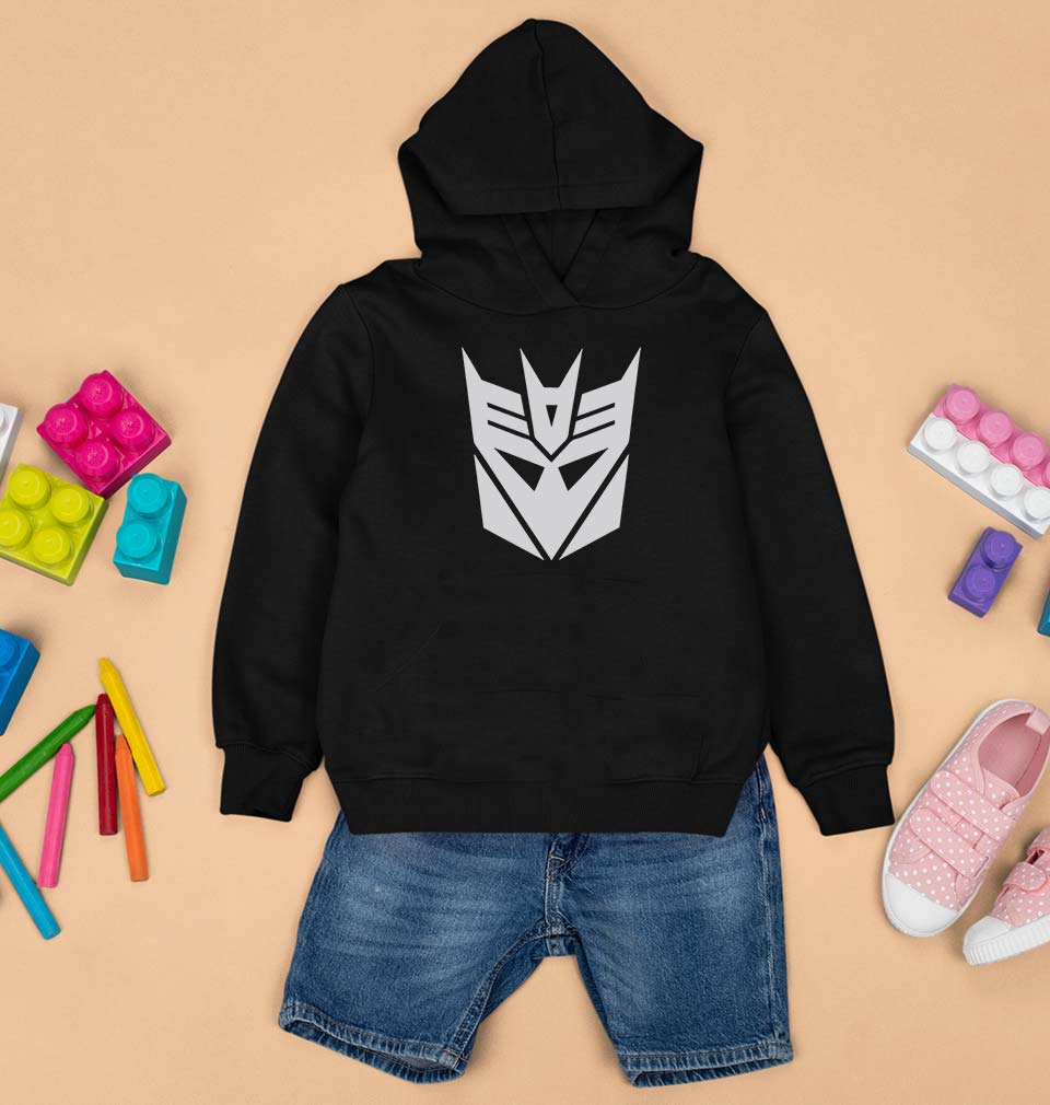 Decepticon Transformers Kids Hoodie for Boy/Girl-0-1 Year(22 Inches)-Black-Ektarfa.online
