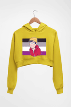 Load image into Gallery viewer, fanart todd chavez Crop HOODIE FOR WOMEN-Mustard Yellow-Ektarfa.online
