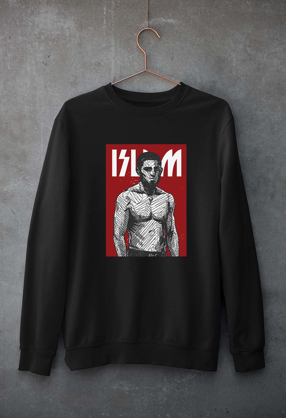 Islam Makhachev Unisex Sweatshirt for Men/Women-Black-Ektarfa.online