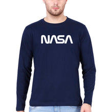 Load image into Gallery viewer, Nasa Full Sleeves T-Shirt for Men-Navy Blue-Ektarfa.online
