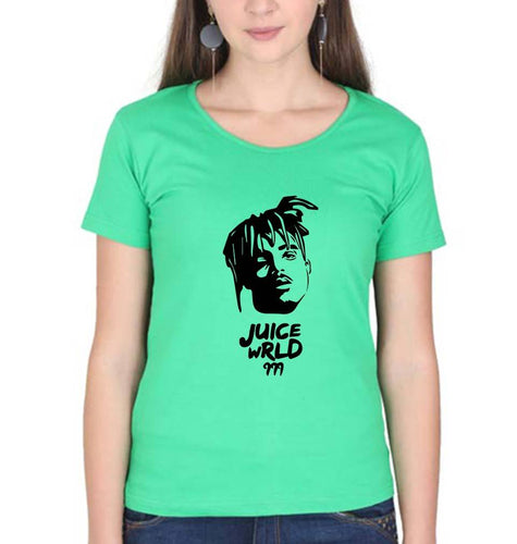 Juice WRLD T-Shirt for Women-XS(32 Inches)-Flag Green-Ektarfa.online
