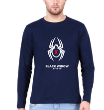 Load image into Gallery viewer, Black Widow Spider Full Sleeves T-Shirt for Men-Navy Blue-Ektarfa.online
